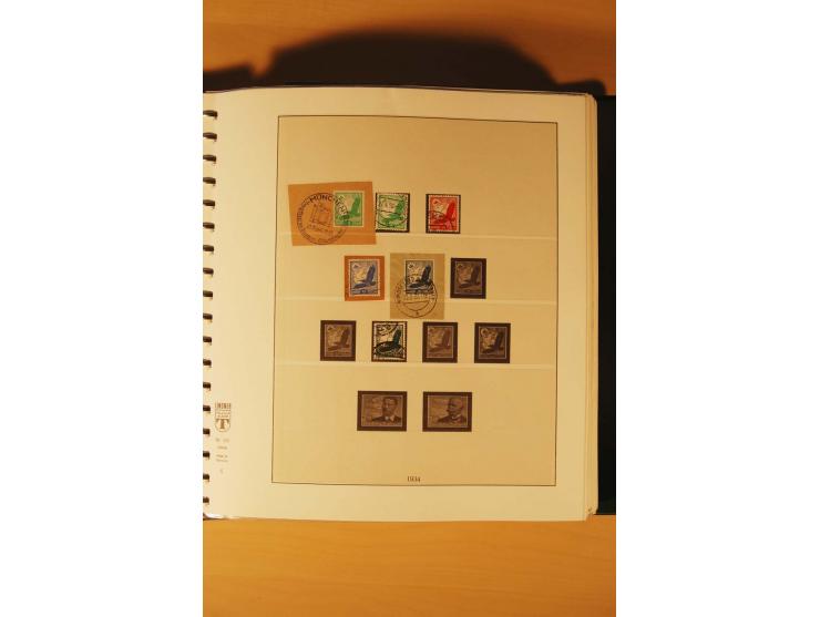1933/45, meist ungebrauchte und gestempelte Sammlung in 2 Vordruckalben mit Einheiten, Besonderheiten und vielen Briefen und 