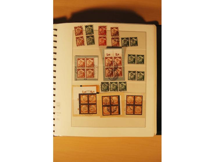 1933/45, meist ungebrauchte und gestempelte Sammlung in 2 Vordruckalben mit Einheiten, Besonderheiten und vielen Briefen und 