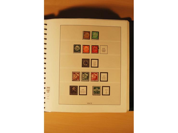 1933/45, meist ungebrauchte und gestempelte Sammlung in 2 Vordruckalben mit Einheiten, Besonderheiten und vielen Briefen und 