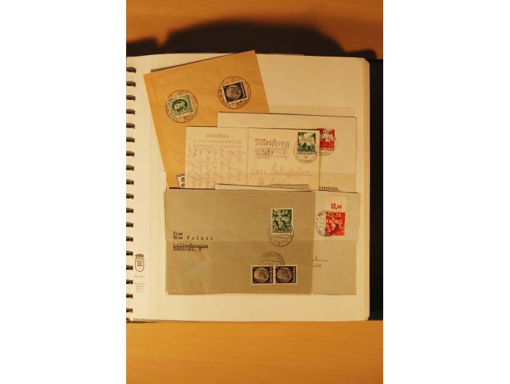 1933/45, meist ungebrauchte und gestempelte Sammlung in 2 Vordruckalben mit Einheiten, Besonderheiten und vielen Briefen und 