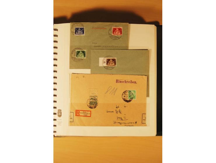 1933/45, meist ungebrauchte und gestempelte Sammlung in 2 Vordruckalben mit Einheiten, Besonderheiten und vielen Briefen und 
