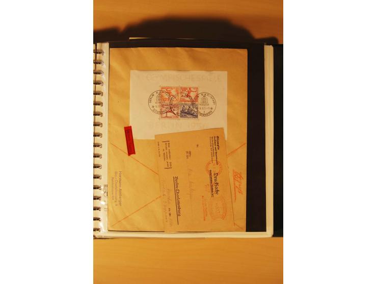 1933/45, meist ungebrauchte und gestempelte Sammlung in 2 Vordruckalben mit Einheiten, Besonderheiten und vielen Briefen und 