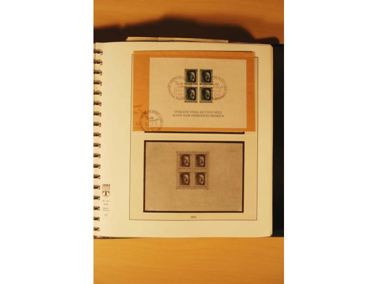 1933/45, meist ungebrauchte und gestempelte Sammlung in 2 Vordruckalben mit Einheiten, Besonderheiten und vielen Briefen und 