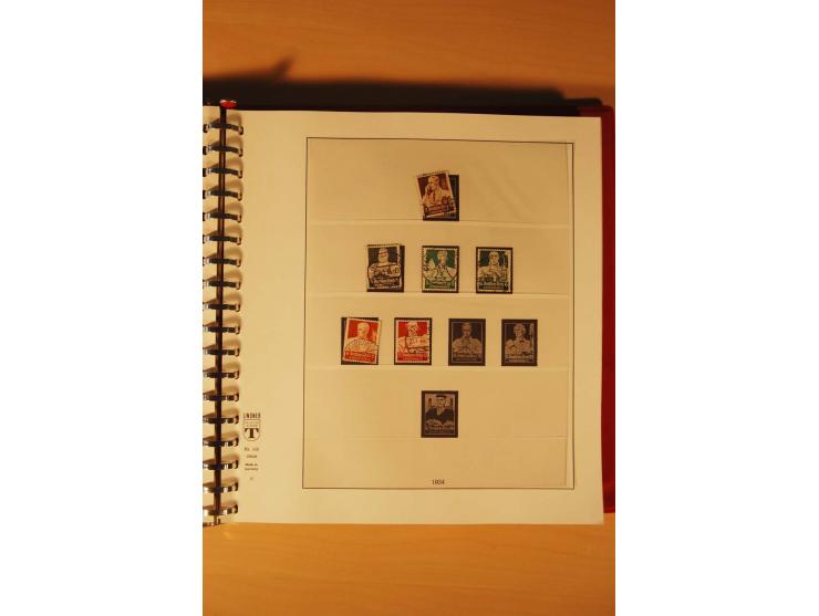 1933/45, meist ungebrauchte und gestempelte Sammlung in 2 Vordruckalben mit Einheiten, Besonderheiten und vielen Briefen und 