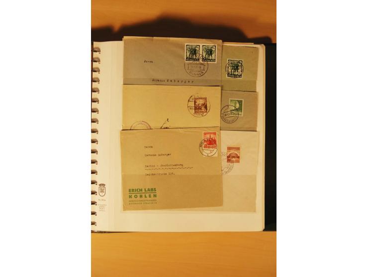 1933/45, meist ungebrauchte und gestempelte Sammlung in 2 Vordruckalben mit Einheiten, Besonderheiten und vielen Briefen und 