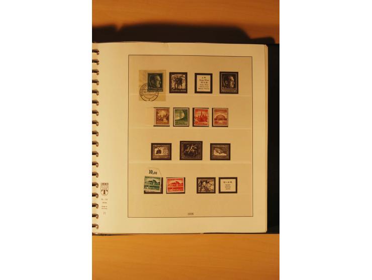 1933/45, meist ungebrauchte und gestempelte Sammlung in 2 Vordruckalben mit Einheiten, Besonderheiten und vielen Briefen und 