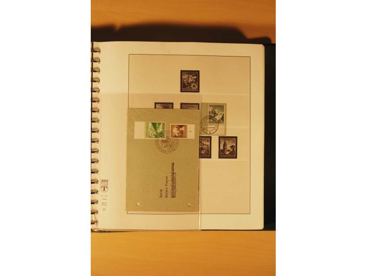 1933/45, meist ungebrauchte und gestempelte Sammlung in 2 Vordruckalben mit Einheiten, Besonderheiten und vielen Briefen und 