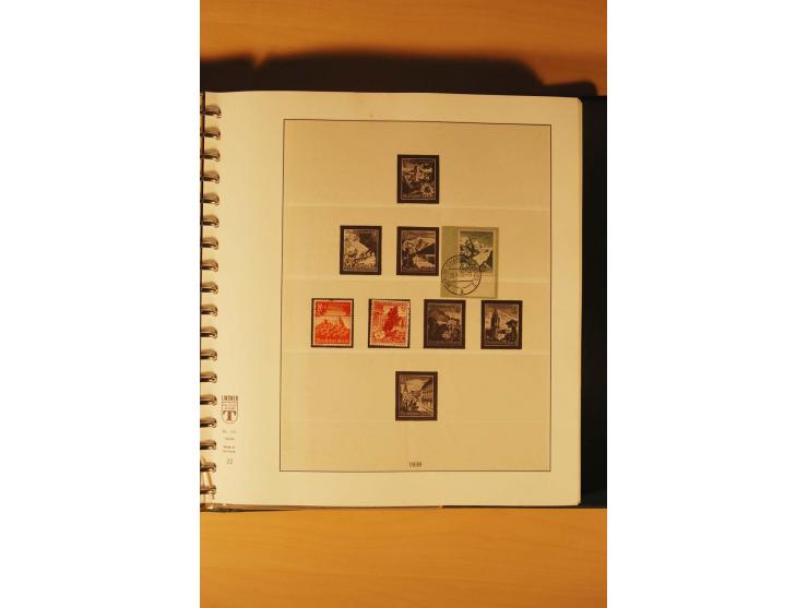 1933/45, meist ungebrauchte und gestempelte Sammlung in 2 Vordruckalben mit Einheiten, Besonderheiten und vielen Briefen und 