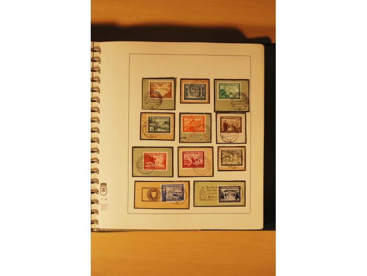 1933/45, meist ungebrauchte und gestempelte Sammlung in 2 Vordruckalben mit Einheiten, Besonderheiten und vielen Briefen und 