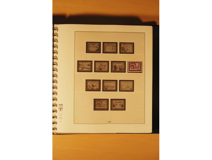 1933/45, meist ungebrauchte und gestempelte Sammlung in 2 Vordruckalben mit Einheiten, Besonderheiten und vielen Briefen und 