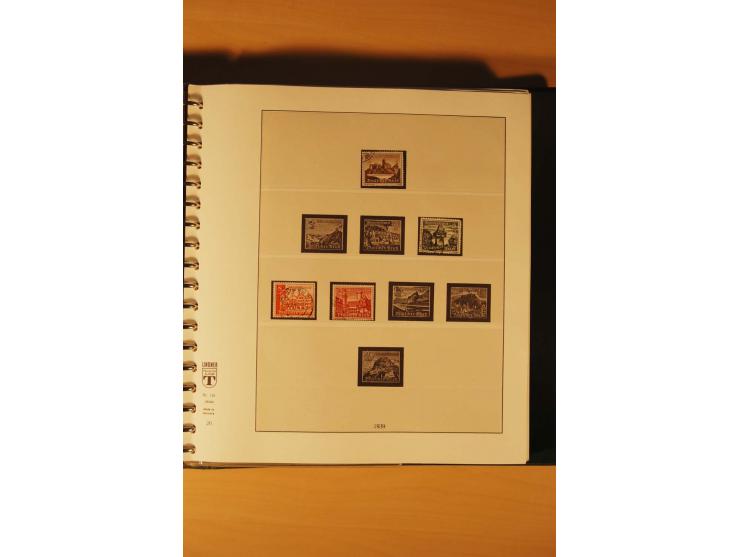 1933/45, meist ungebrauchte und gestempelte Sammlung in 2 Vordruckalben mit Einheiten, Besonderheiten und vielen Briefen und 