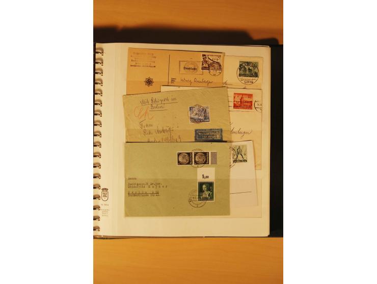 1933/45, meist ungebrauchte und gestempelte Sammlung in 2 Vordruckalben mit Einheiten, Besonderheiten und vielen Briefen und 