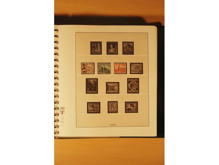 1933/45, meist ungebrauchte und gestempelte Sammlung in 2 Vordruckalben mit Einheiten, Besonderheiten und vielen Briefen und 
