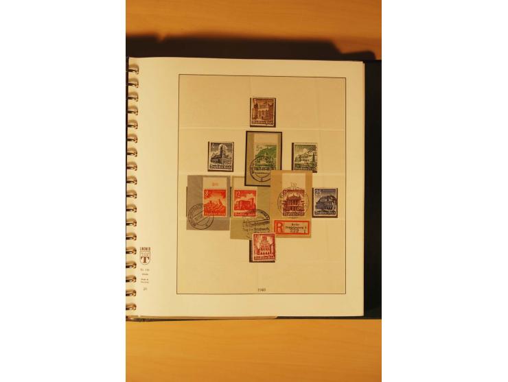 1933/45, meist ungebrauchte und gestempelte Sammlung in 2 Vordruckalben mit Einheiten, Besonderheiten und vielen Briefen und 