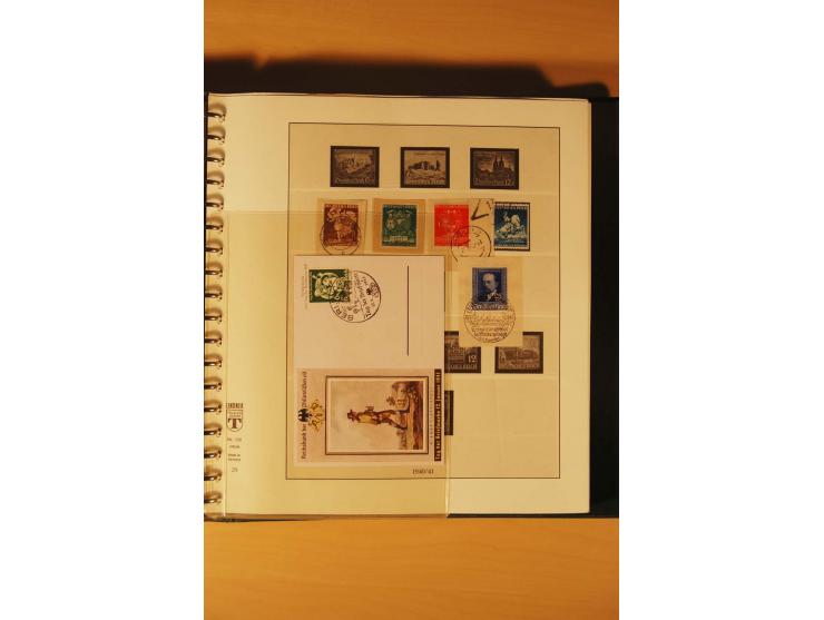 1933/45, meist ungebrauchte und gestempelte Sammlung in 2 Vordruckalben mit Einheiten, Besonderheiten und vielen Briefen und 