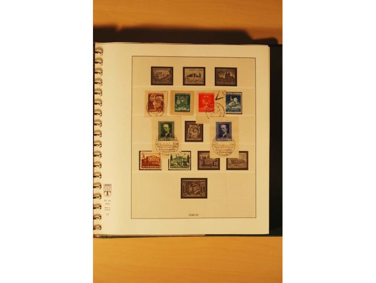 1933/45, meist ungebrauchte und gestempelte Sammlung in 2 Vordruckalben mit Einheiten, Besonderheiten und vielen Briefen und 