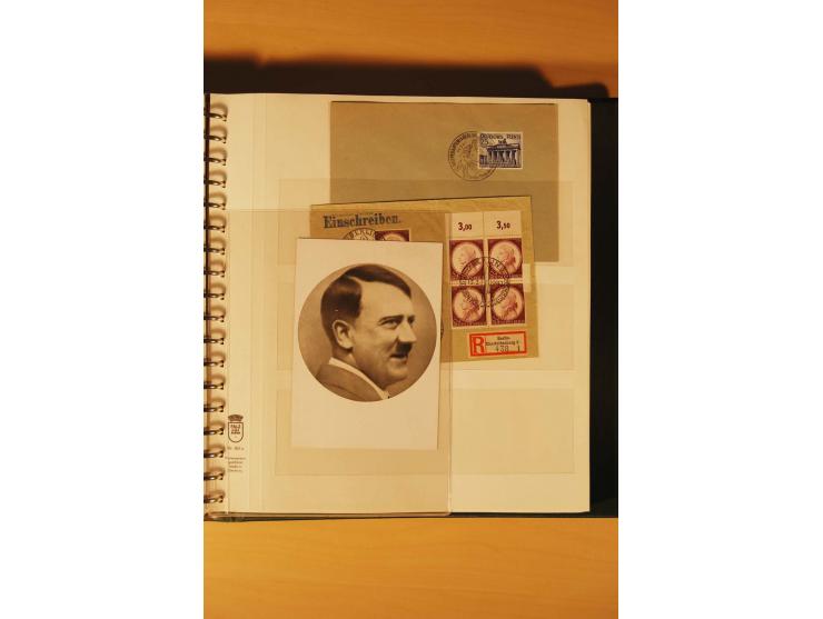 1933/45, meist ungebrauchte und gestempelte Sammlung in 2 Vordruckalben mit Einheiten, Besonderheiten und vielen Briefen und 