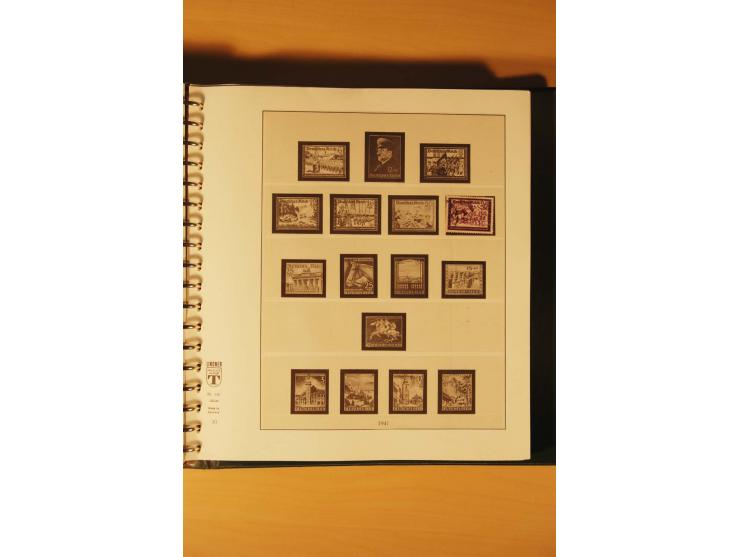 1933/45, meist ungebrauchte und gestempelte Sammlung in 2 Vordruckalben mit Einheiten, Besonderheiten und vielen Briefen und 