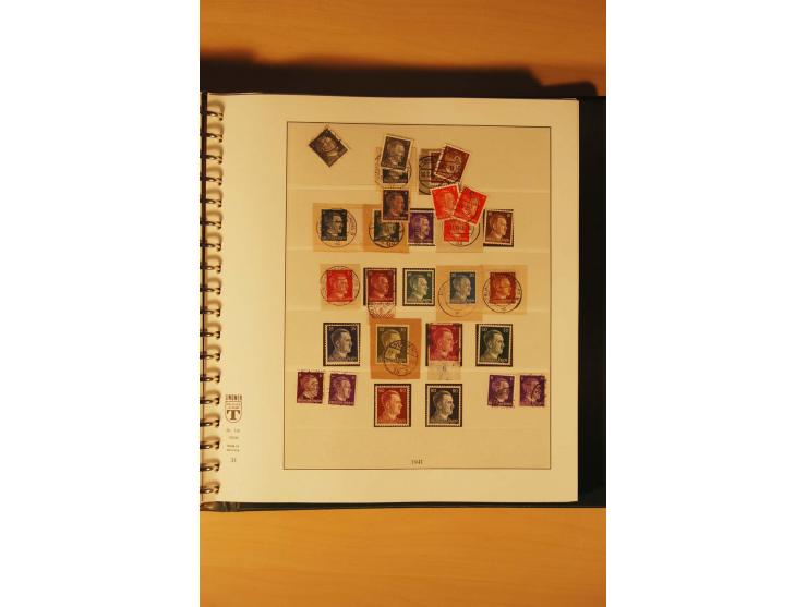 1933/45, meist ungebrauchte und gestempelte Sammlung in 2 Vordruckalben mit Einheiten, Besonderheiten und vielen Briefen und 