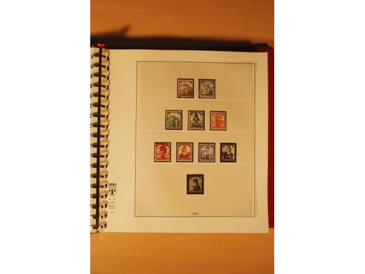 1933/45, meist ungebrauchte und gestempelte Sammlung in 2 Vordruckalben mit Einheiten, Besonderheiten und vielen Briefen und 