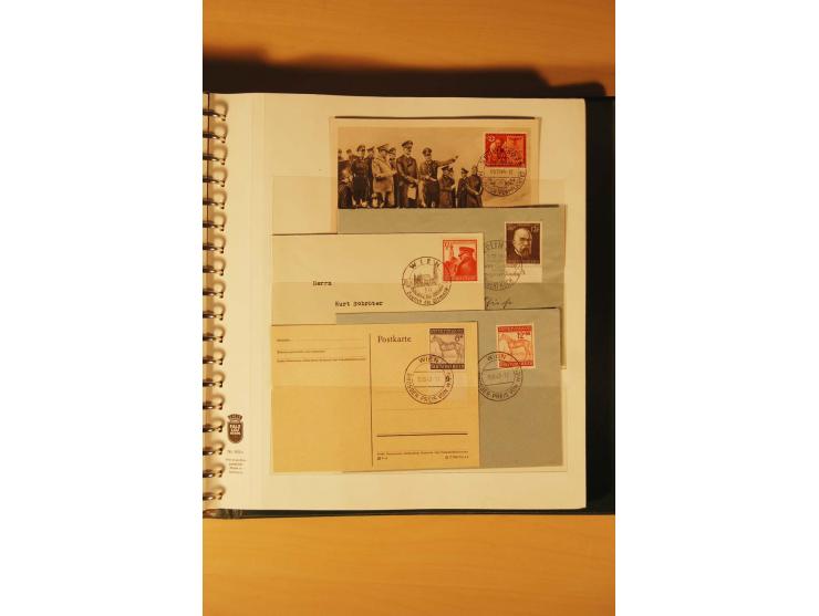 1933/45, meist ungebrauchte und gestempelte Sammlung in 2 Vordruckalben mit Einheiten, Besonderheiten und vielen Briefen und 