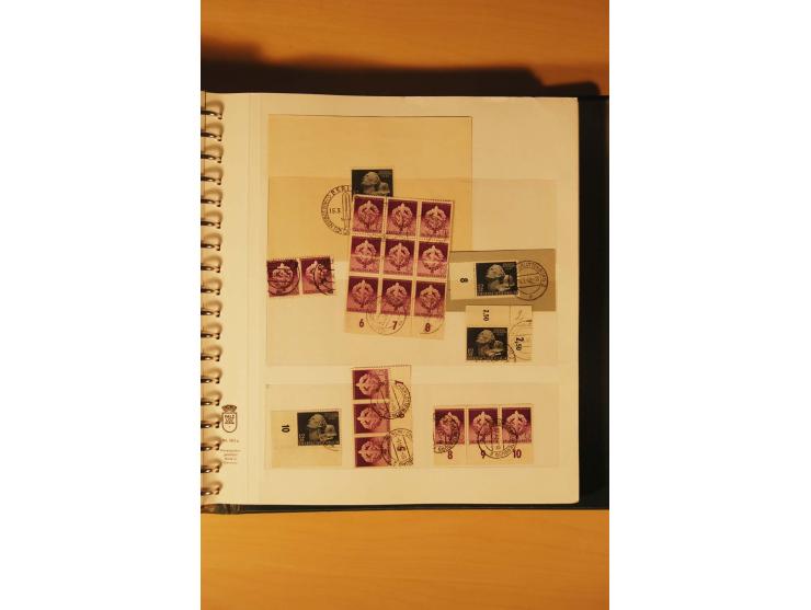 1933/45, meist ungebrauchte und gestempelte Sammlung in 2 Vordruckalben mit Einheiten, Besonderheiten und vielen Briefen und 