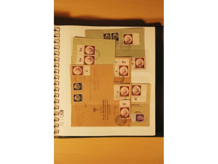 1933/45, meist ungebrauchte und gestempelte Sammlung in 2 Vordruckalben mit Einheiten, Besonderheiten und vielen Briefen und 