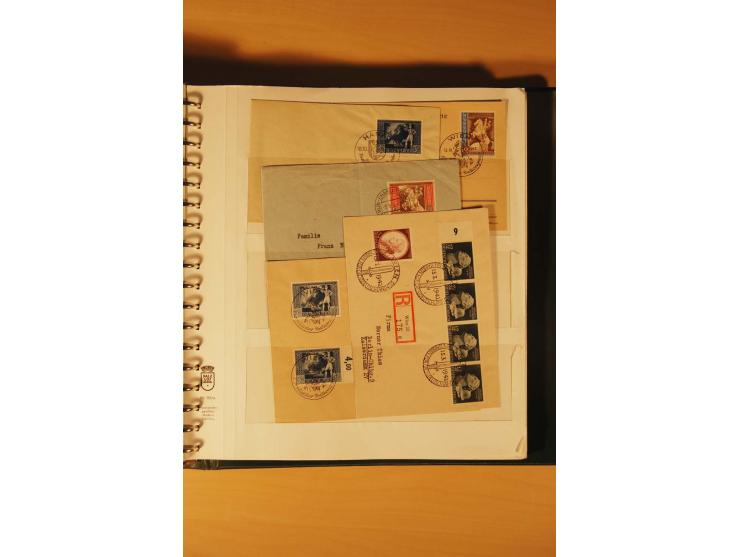1933/45, meist ungebrauchte und gestempelte Sammlung in 2 Vordruckalben mit Einheiten, Besonderheiten und vielen Briefen und 