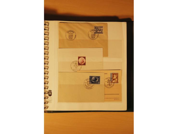 1933/45, meist ungebrauchte und gestempelte Sammlung in 2 Vordruckalben mit Einheiten, Besonderheiten und vielen Briefen und 
