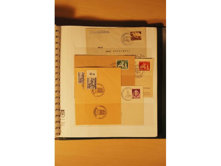 1933/45, meist ungebrauchte und gestempelte Sammlung in 2 Vordruckalben mit Einheiten, Besonderheiten und vielen Briefen und 