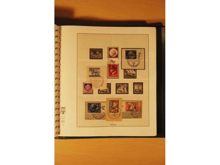 1933/45, meist ungebrauchte und gestempelte Sammlung in 2 Vordruckalben mit Einheiten, Besonderheiten und vielen Briefen und 