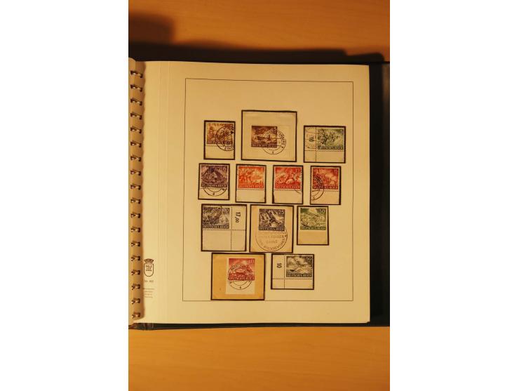 1933/45, meist ungebrauchte und gestempelte Sammlung in 2 Vordruckalben mit Einheiten, Besonderheiten und vielen Briefen und 