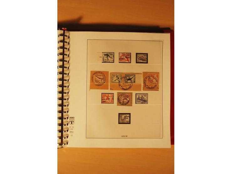 1933/45, meist ungebrauchte und gestempelte Sammlung in 2 Vordruckalben mit Einheiten, Besonderheiten und vielen Briefen und 