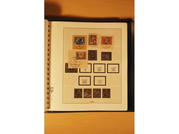 1933/45, meist ungebrauchte und gestempelte Sammlung in 2 Vordruckalben mit Einheiten, Besonderheiten und vielen Briefen und 