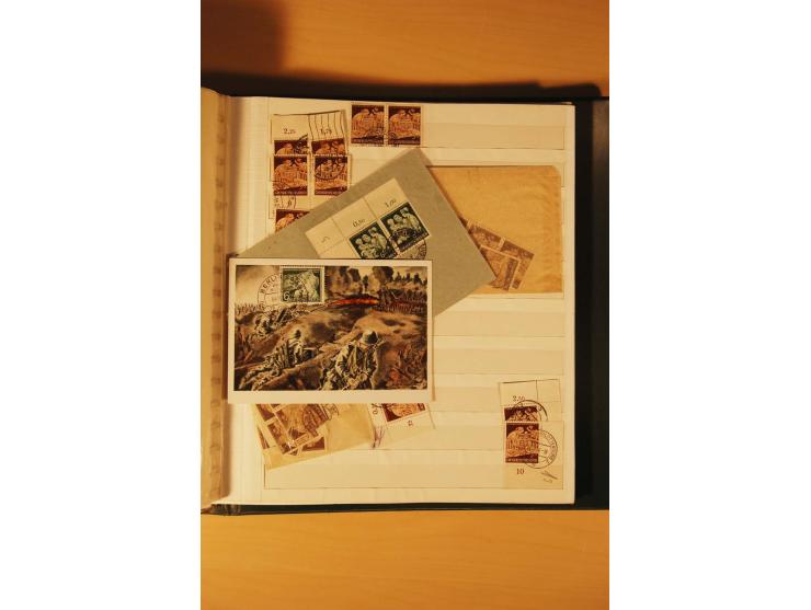 1933/45, meist ungebrauchte und gestempelte Sammlung in 2 Vordruckalben mit Einheiten, Besonderheiten und vielen Briefen und 