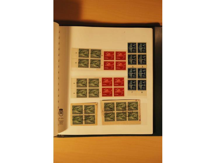 1933/45, meist ungebrauchte und gestempelte Sammlung in 2 Vordruckalben mit Einheiten, Besonderheiten und vielen Briefen und 
