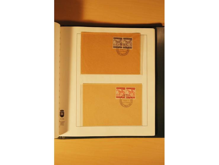 1933/45, meist ungebrauchte und gestempelte Sammlung in 2 Vordruckalben mit Einheiten, Besonderheiten und vielen Briefen und 