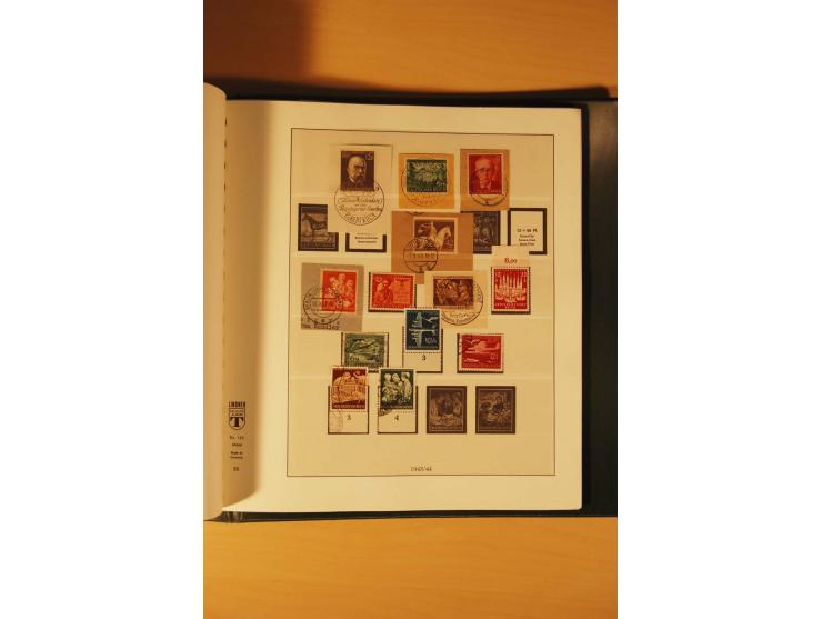 1933/45, meist ungebrauchte und gestempelte Sammlung in 2 Vordruckalben mit Einheiten, Besonderheiten und vielen Briefen und 