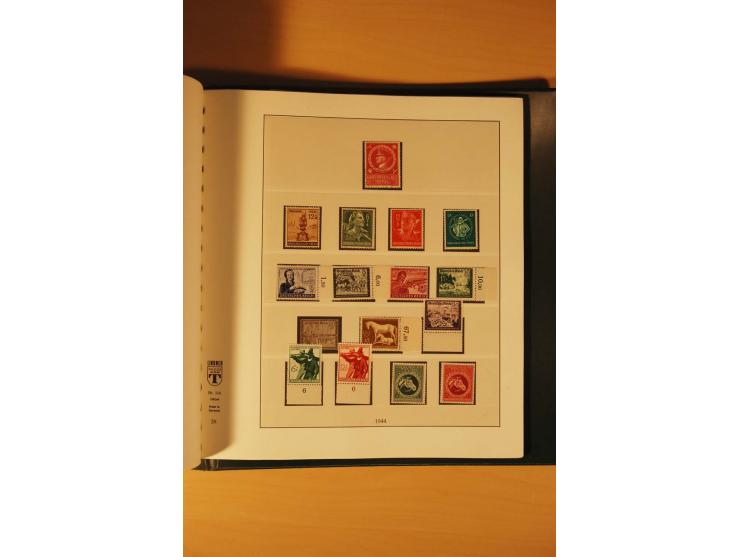 1933/45, meist ungebrauchte und gestempelte Sammlung in 2 Vordruckalben mit Einheiten, Besonderheiten und vielen Briefen und 