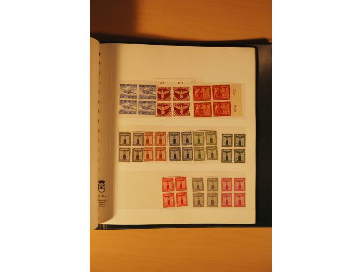 1933/45, meist ungebrauchte und gestempelte Sammlung in 2 Vordruckalben mit Einheiten, Besonderheiten und vielen Briefen und 