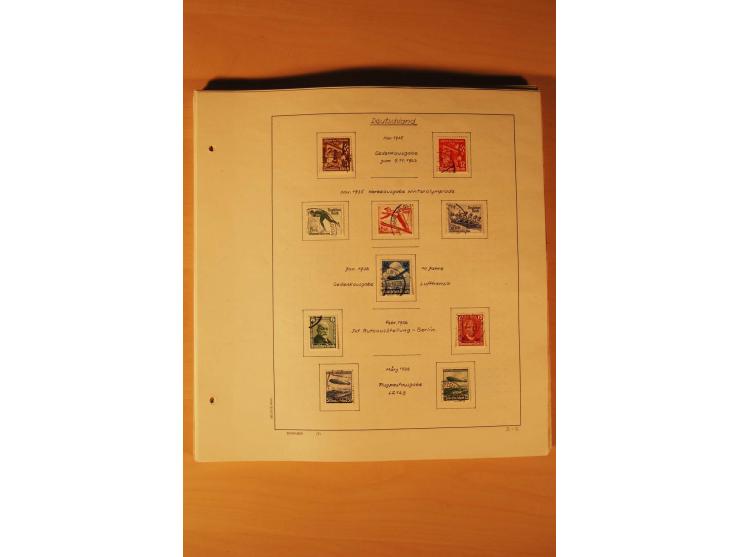 1933/45, ungebrauchte und gestempelte Sammlung mit besseren Ausgaben, dazu etwas Besetzung II und Danzig
