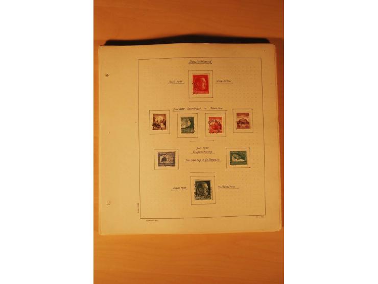 1933/45, ungebrauchte und gestempelte Sammlung mit besseren Ausgaben, dazu etwas Besetzung II und Danzig
