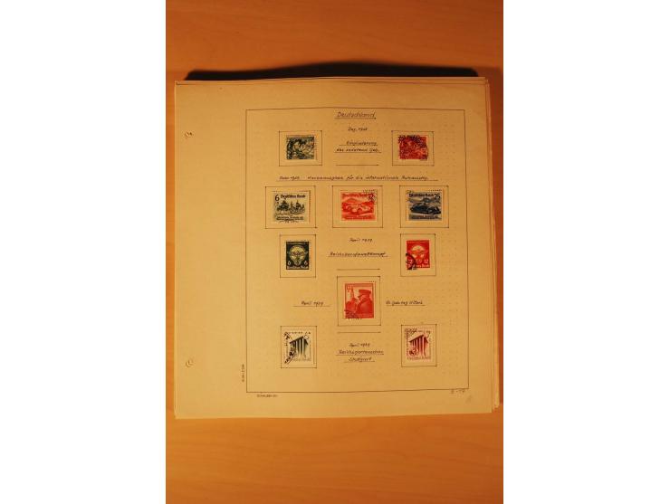 1933/45, ungebrauchte und gestempelte Sammlung mit besseren Ausgaben, dazu etwas Besetzung II und Danzig