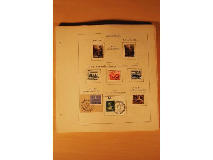 1933/45, ungebrauchte und gestempelte Sammlung mit besseren Ausgaben, dazu etwas Besetzung II und Danzig