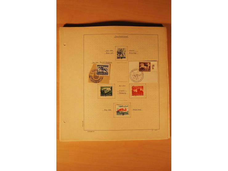 1933/45, ungebrauchte und gestempelte Sammlung mit besseren Ausgaben, dazu etwas Besetzung II und Danzig