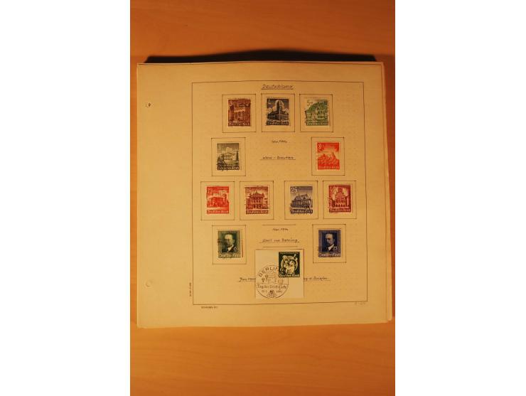 1933/45, ungebrauchte und gestempelte Sammlung mit besseren Ausgaben, dazu etwas Besetzung II und Danzig