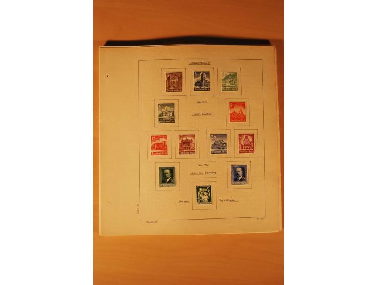 1933/45, ungebrauchte und gestempelte Sammlung mit besseren Ausgaben, dazu etwas Besetzung II und Danzig