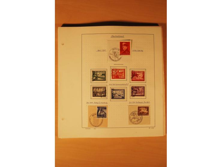 1933/45, ungebrauchte und gestempelte Sammlung mit besseren Ausgaben, dazu etwas Besetzung II und Danzig