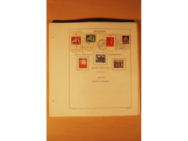 1933/45, ungebrauchte und gestempelte Sammlung mit besseren Ausgaben, dazu etwas Besetzung II und Danzig