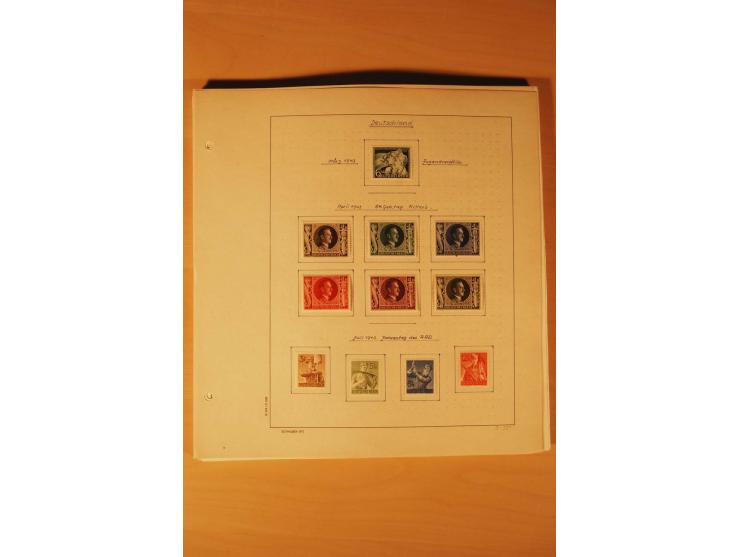 1933/45, ungebrauchte und gestempelte Sammlung mit besseren Ausgaben, dazu etwas Besetzung II und Danzig